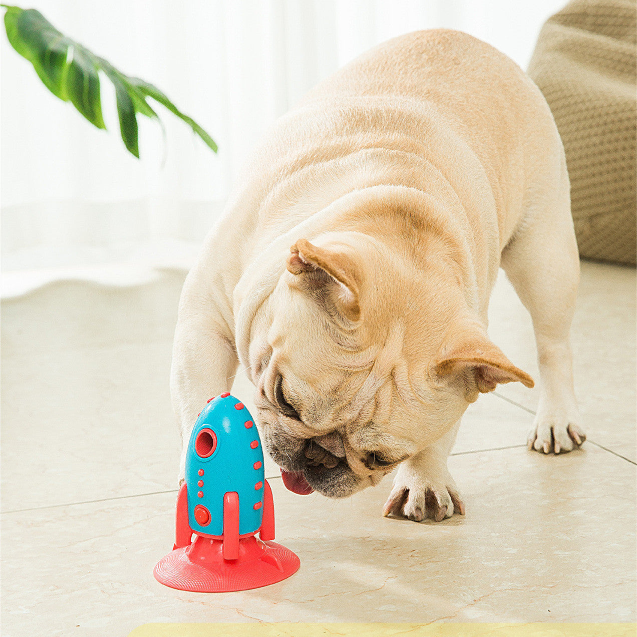 Durable Rocket Dog Treat Toy