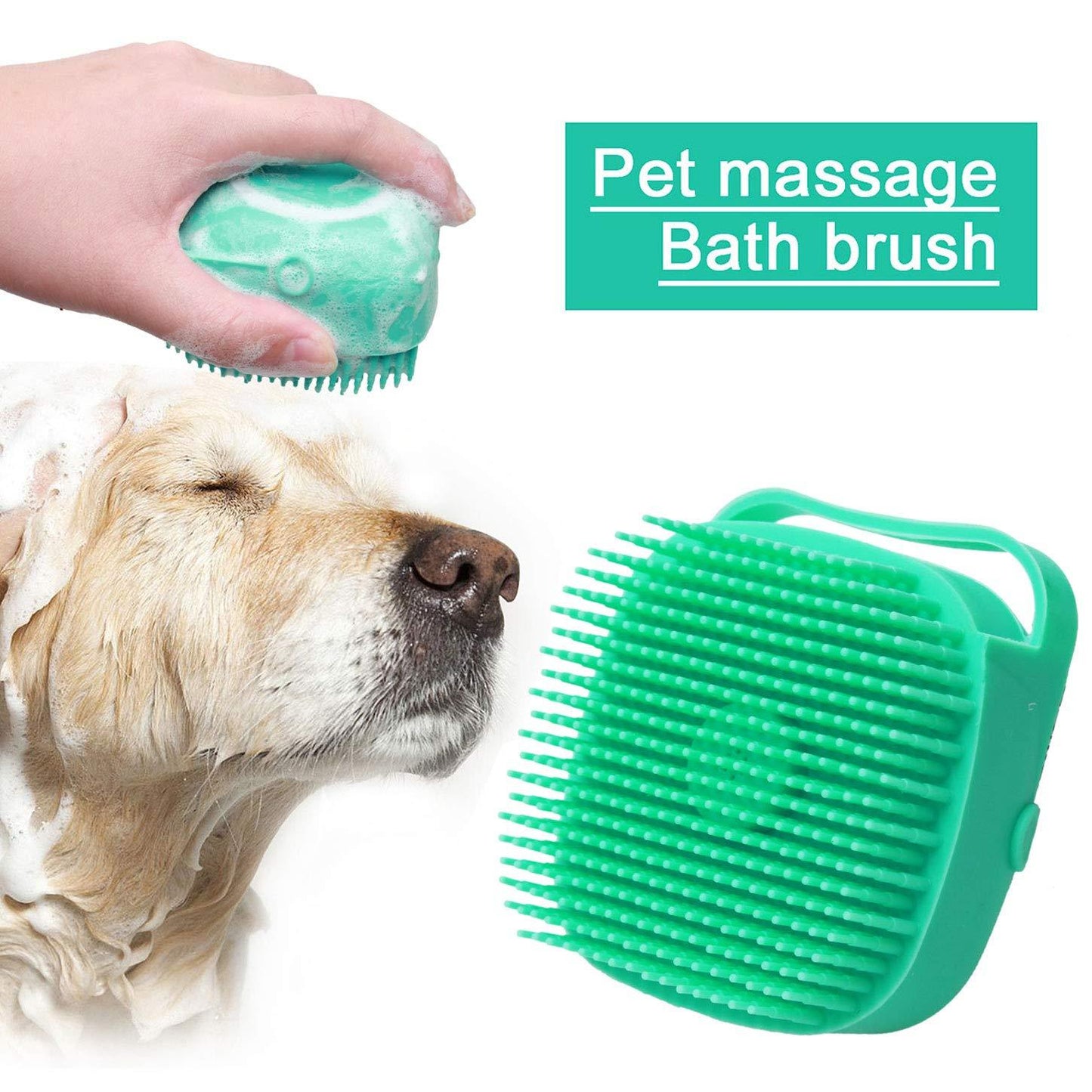 Silicone Pet Shampoo Grooming Brush