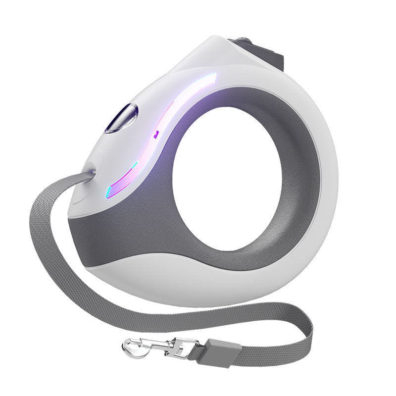 Luminous Retractable Dog Leash with LED Ring