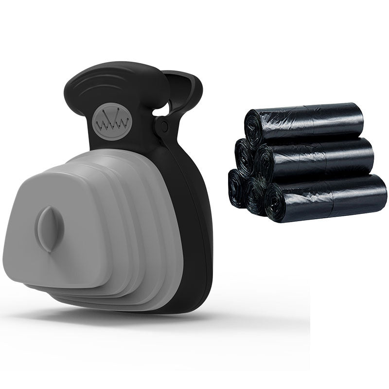 2-in-1: Foldable Poop Bag Dispenser & Scoop