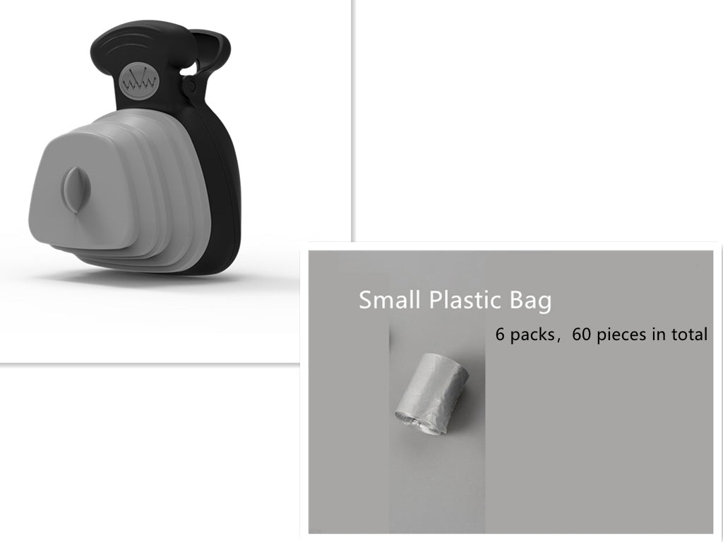 2-in-1: Foldable Poop Bag Dispenser & Scoop