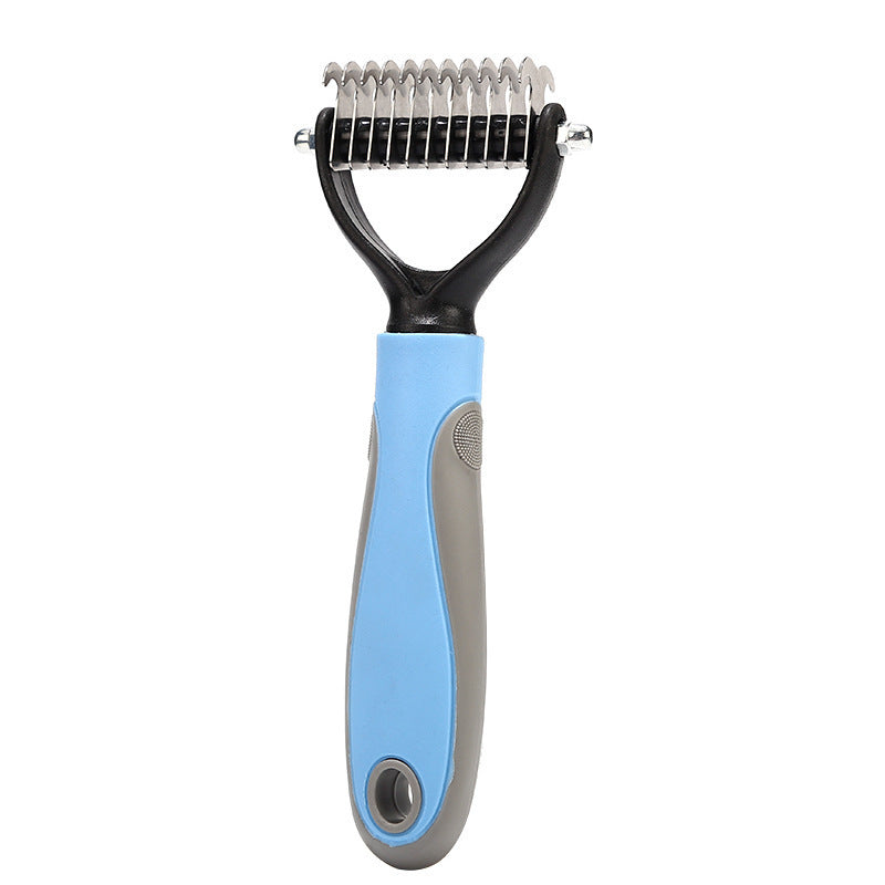 Stainless Steel Double-Sided Pet Grooming Brush