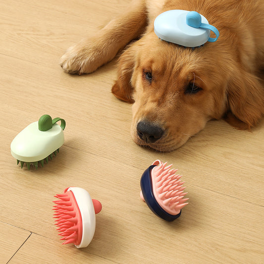 Soft Silicone Pet Hair Remover & Massage Brush