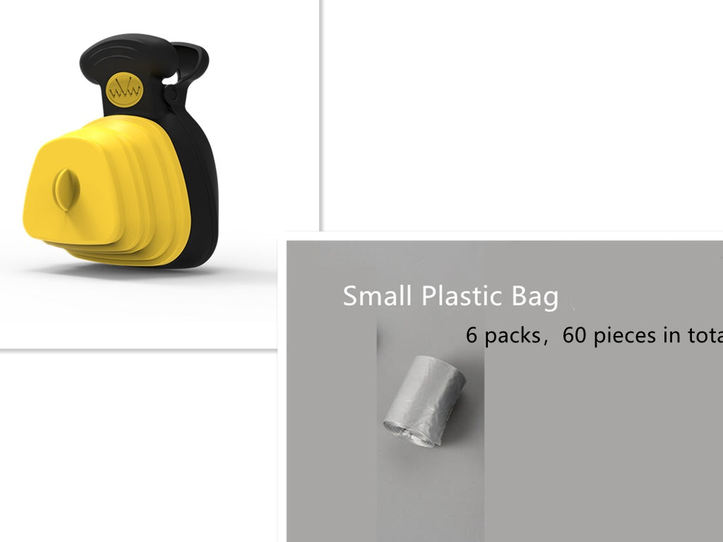 2-in-1: Foldable Poop Bag Dispenser & Scoop
