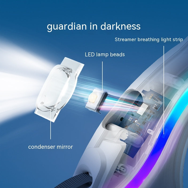 Luminous Retractable Dog Leash with LED Ring