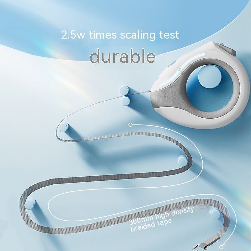 Luminous Retractable Dog Leash with LED Ring