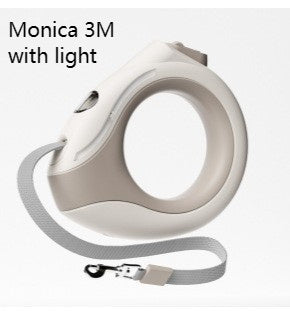 Luminous Retractable Dog Leash with LED Ring