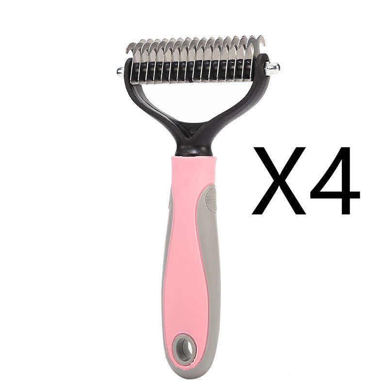 Stainless Steel Double-Sided Pet Grooming Brush