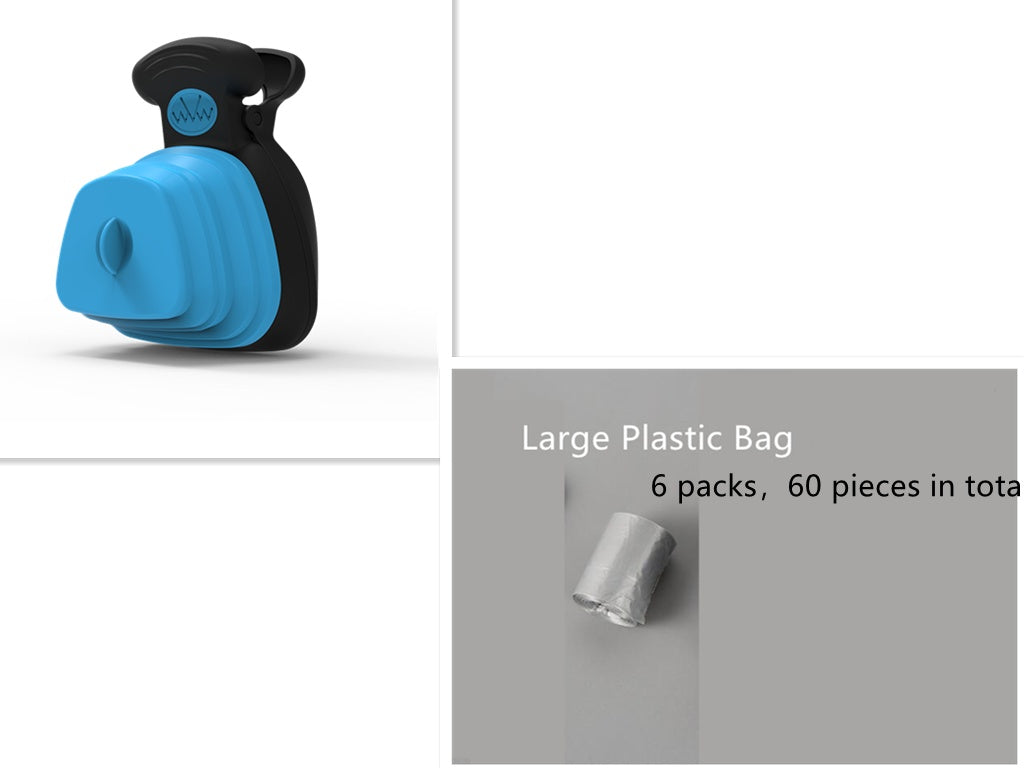 2-in-1: Foldable Poop Bag Dispenser & Scoop