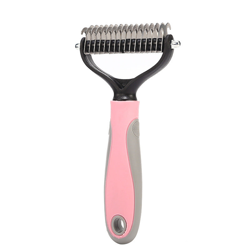 Stainless Steel Double-Sided Pet Grooming Brush