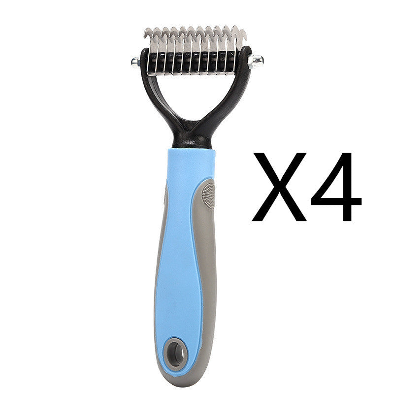 Stainless Steel Double-Sided Pet Grooming Brush