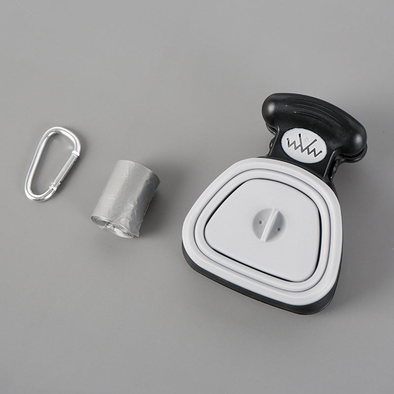 2-in-1: Foldable Poop Bag Dispenser & Scoop