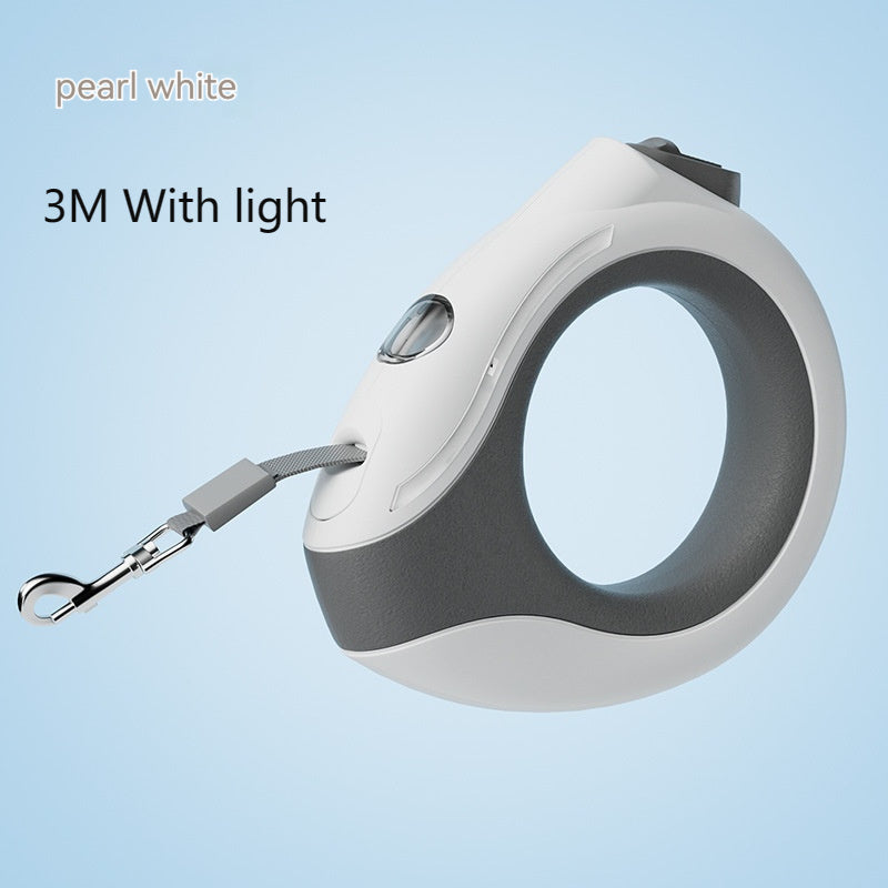 Luminous Retractable Dog Leash with LED Ring
